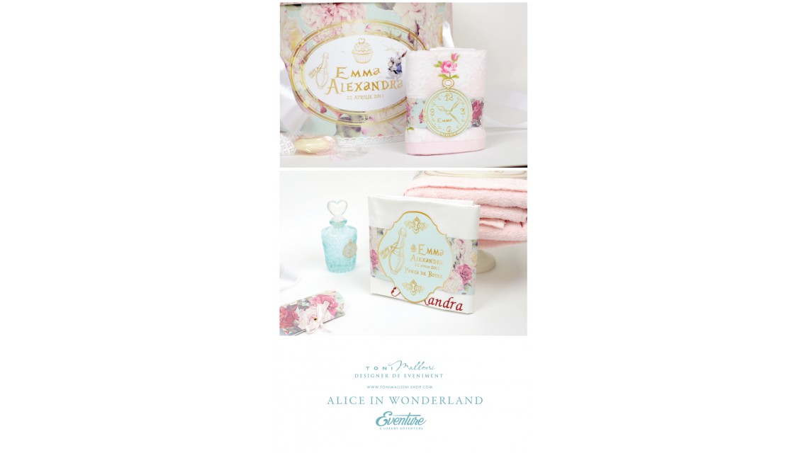 Trusou  botez fetite, Alice in Wonderland, Alice in tara minunilor 8